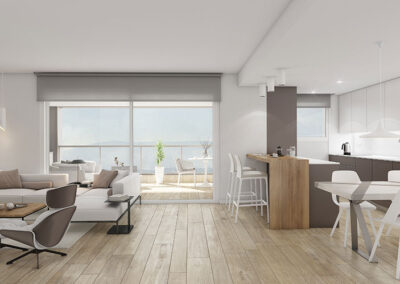 Lezkairu salon con cocina integrada